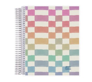 EC Watercolor Checkered 8.5x11 Notebook